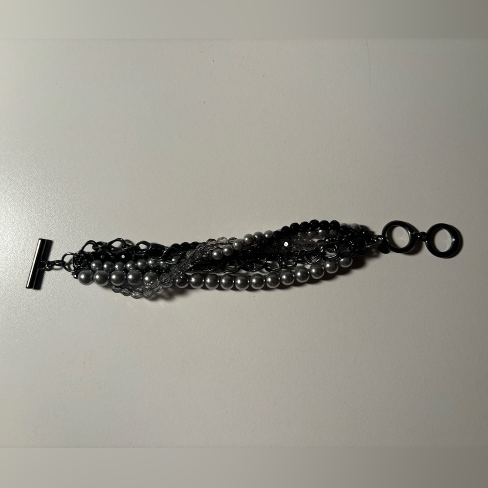 Multi-strand beaded bracelet